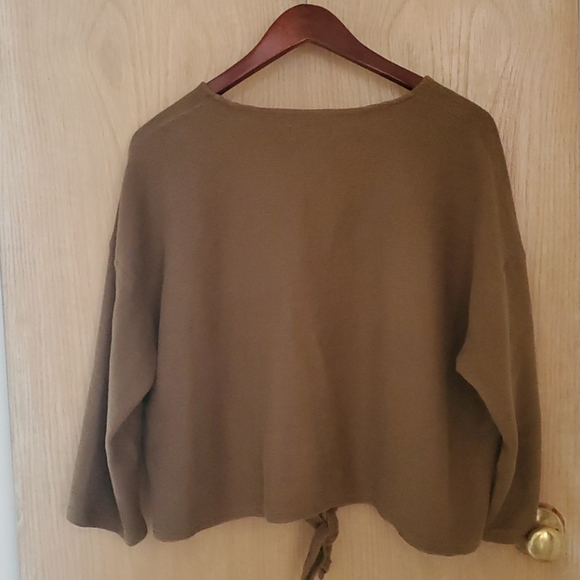 Texture and Thread Brown Top, Sz 3X - Picture 2 of 5